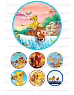 Eetbare Print Lion King 2 - 15cm