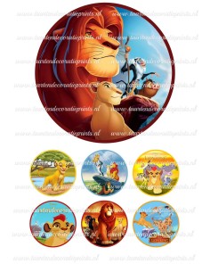 Eetbare Print Lion King 4 - 15cm