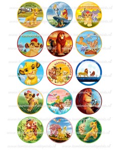 Eetbare Print Lion King Cupcakes - 5cm