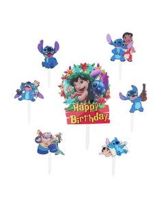 CakeDeco Taarttopper Lilo & Stitch Set -7st-
