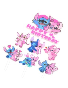 CakeDeco Taarttopper Lilo & Stitch: Angel Set -7st-