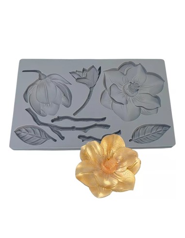 CakeDeco Siliconen Mal Grise Flowers //