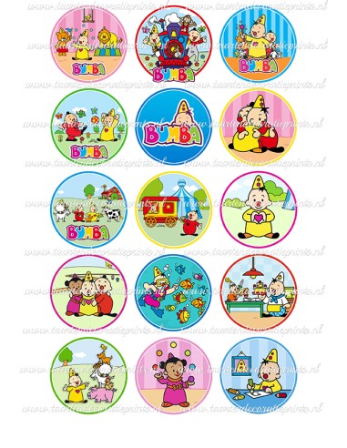 Eetbare Print Clowntje Cupcakes 2 - 5cm