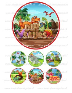 Eetbare Print Dino 4 - 15cm