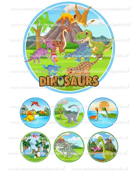 Eetbare Print Dino 5 - 15cm
