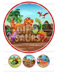 Eetbare Print Dino 4 - 20cm