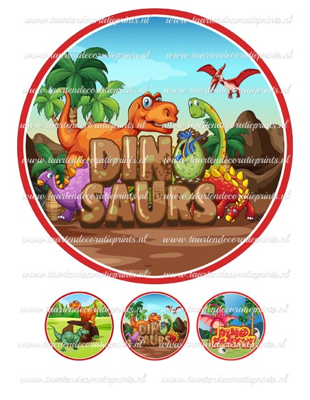 Eetbare Print Dino 4 - 20cm