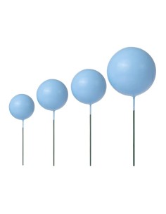 CakeDeco Taarttopper Mini Foam Ballen Blauw -20st-