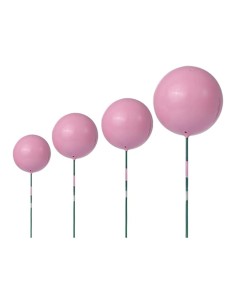 CakeDeco Taarttopper Mini Foam Ballen Roze -20st-