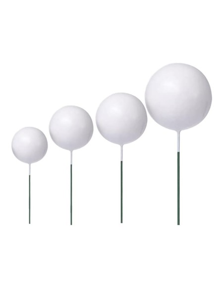 CakeDeco Taarttopper Mini Foam Ballen Wit -20st-