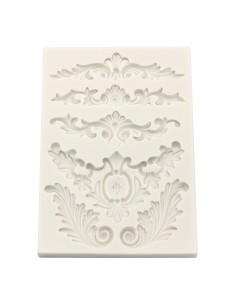 CakeDeco Siliconen Mal Barok Scroll