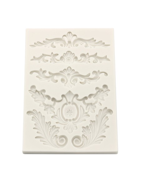CakeDeco Siliconen Mal Barok Scroll