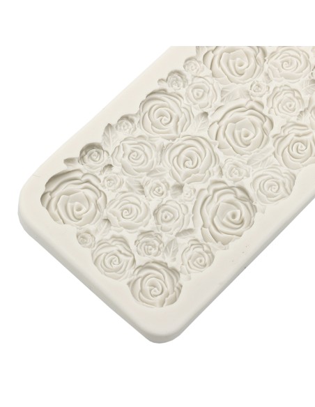CakeDeco Siliconen Mal Kleine Rozen Sierrand //