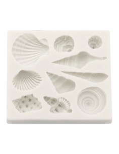 CakeDeco Siliconen Mal Schelpen