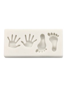 CakeDeco Siliconen Mal Handjes & Voetjes Klein