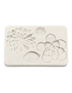 CakeDeco Siliconen Mal Bloemen Vetplanten //