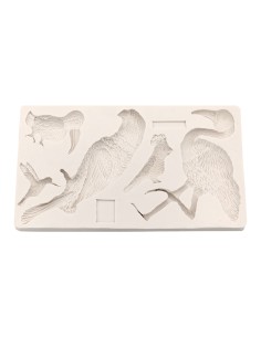 CakeDeco Siliconen Mal Tropische Vogels