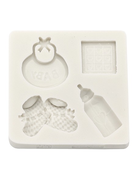 CakeDeco Siliconen Mal Baby Set/4