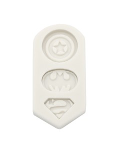 CakeDeco Siliconen Mal Superhelden Mini Logo's