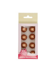 FunCakes Choco Ballen Brons Goud -8st-