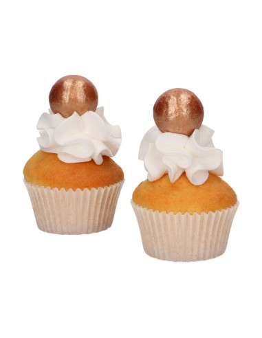 FunCakes Choco Ballen Brons Goud -8st-