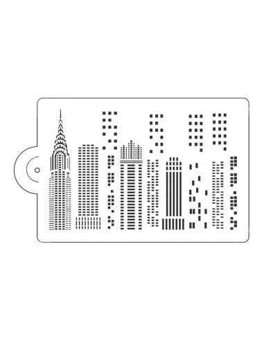 CakeDeco Stencil Gebouwen //