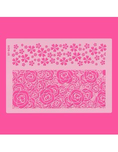 CakeDeco Stencil Rozen