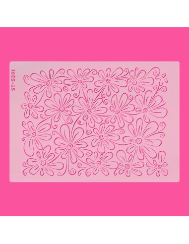 CakeDeco Stencil Bloemen //