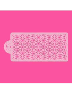 CakeDeco Stencil Geometrie Bloem //