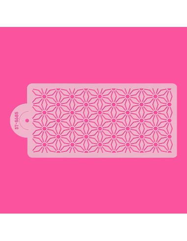 CakeDeco Stencil Geometrie Bloem //