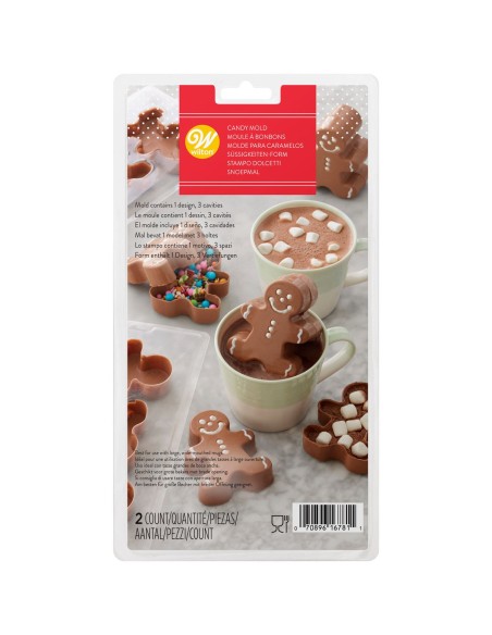Wilton Chocolade Mal 3D Chocobomb Gingerbread