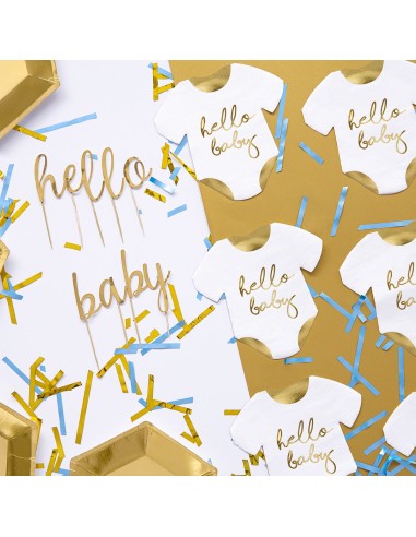 PartyDeco Cupcake Toppers Alfabet Goud -53st-