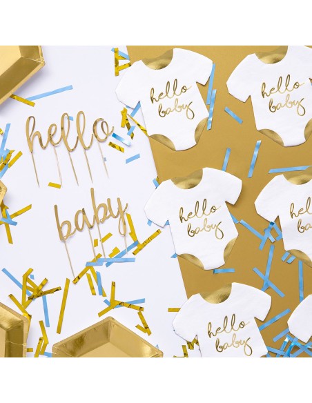 PartyDeco Cupcake Toppers Alfabet Goud -53st-