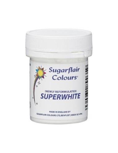 Sugarflair Geconcentreerde Eetbare Kleurstof Superwit 20gr
