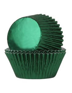 House of Marie Baking Cups Folie Groen (24st)