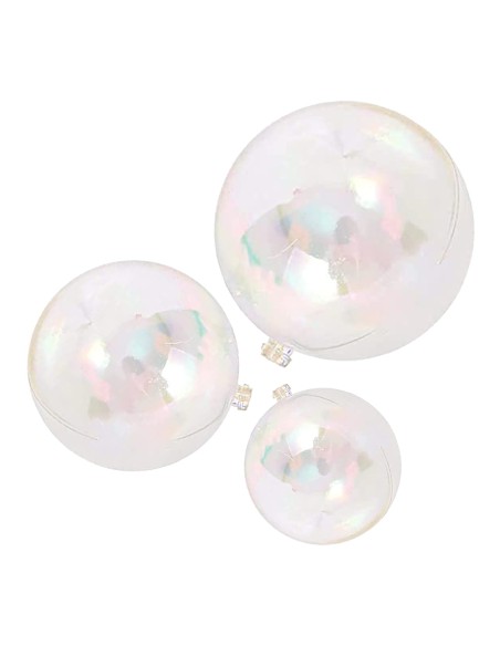 CakeDeco Taarttopper Mini Ballen Transparant -8st-