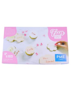 PME Stempelset Fun Fonts Koekjes & Cupcakes - Collection 3