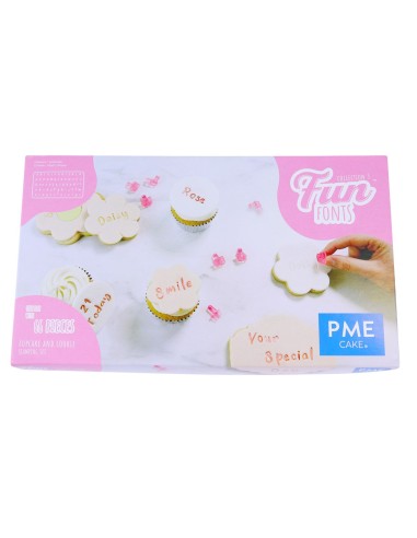 PME Stempelset Fun Fonts Koekjes & Cupcakes - Collection 3