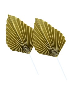CakeDeco Taarttopper Palmblad Goud -2st-