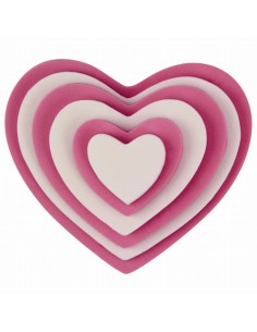 PME Plastic Cutter Set Heart (set van 6) 2