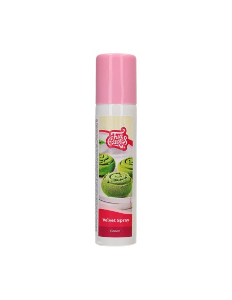 FunCakes Eetbare Velvet Spray Groen -100ml-