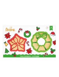 Decora Uitsteker Set Kerstroos en -Krans -2st-