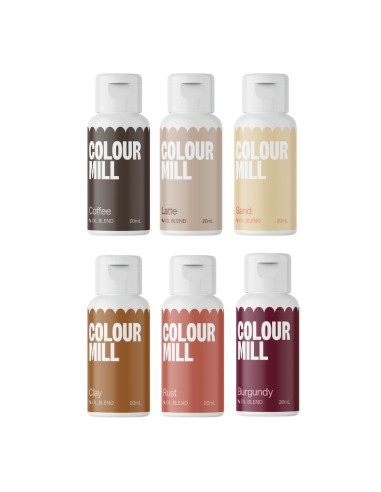 Colour Mill Chocolade Kleurstof Set Outback -6x20ml- //