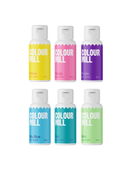 Colour Mill Chocolade Kleurstof Set Pool Party -6x20ml-