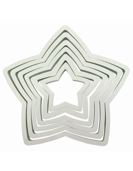 PME Plastic Cutter Set Star (set van 6)