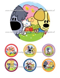Eetbare Print Woezel en Pip - 15cm