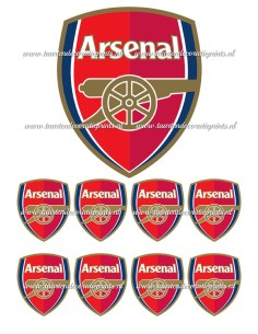 Eetbare Print Arsenal - 15cm
