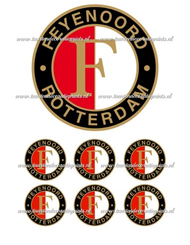 Eetbare Print Feyenoord - 15cm