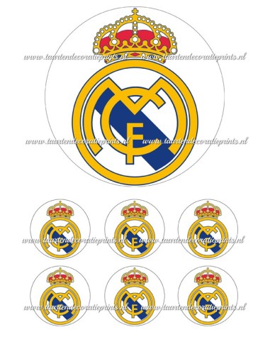 Eetbare Print Real Madrid - 15cm