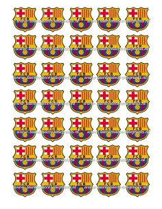 Eetbare Print Barcelona Mini Cupcakes - 3,5cm